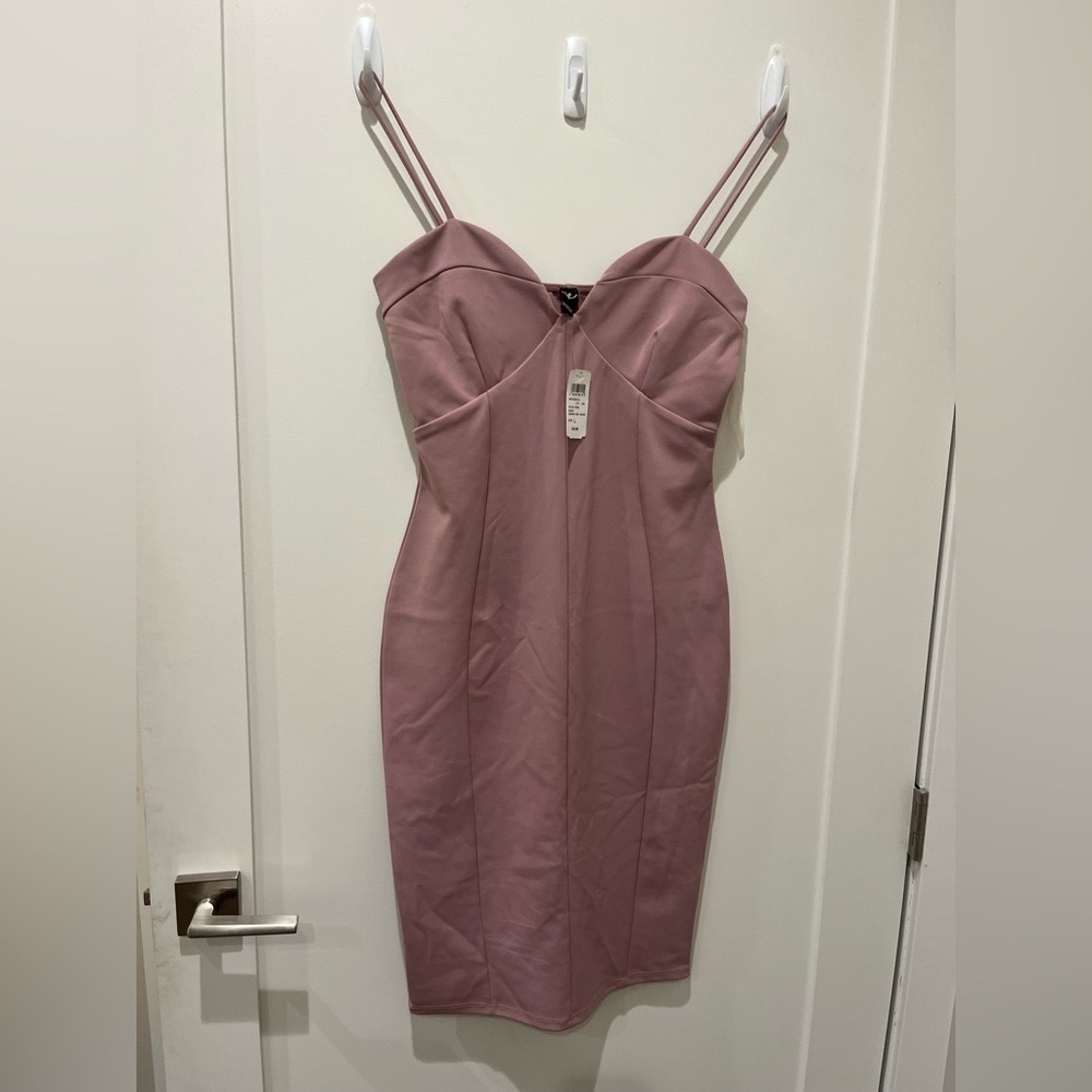 NWT large lilac/mauve bodycon spaghetti strap dress